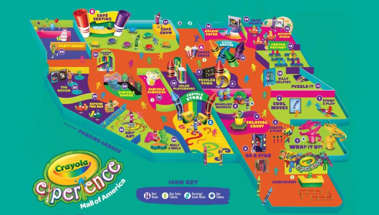 Hours & Directions | Crayola Experience Mall of America